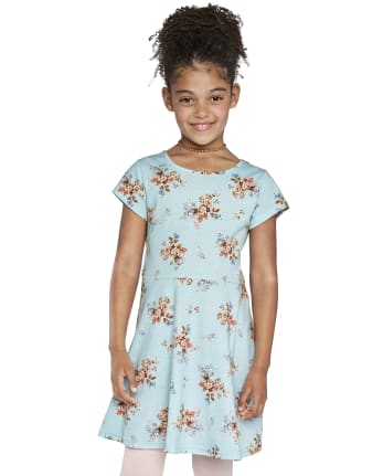 Vestido Niña Estampado Skater