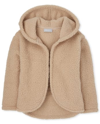 Sudadera con capucha y frente abierto de Sherpa para niñas