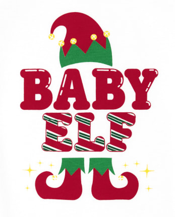 Unisex Baby Matching Family Baby Elf Graphic Bodysuit