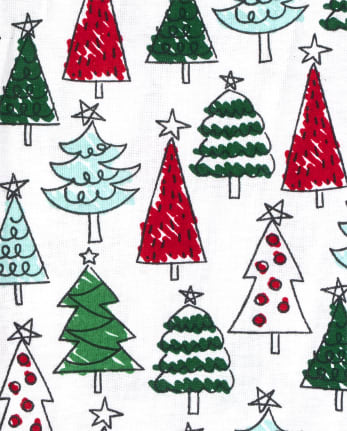 Kids Famille assortie de Noël Tree Snug Fit coton Pyjama