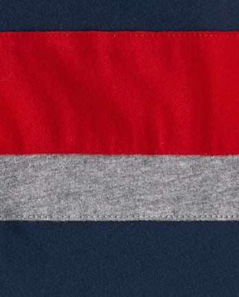 Haut à capuche color block pour garçon