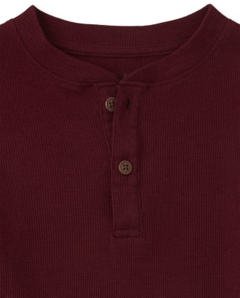 Boys Thermal Henley Top