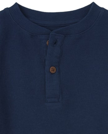 Boys Thermal Henley Top