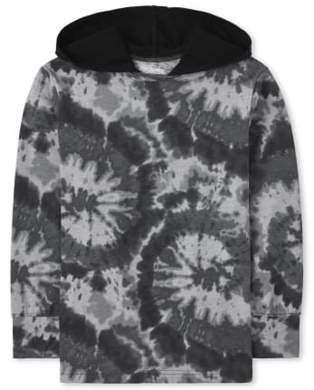 Boys Tie Dye Hooded Top