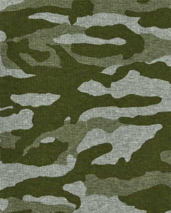 Pack de 3 tops térmicos a rayas de camuflaje para niños