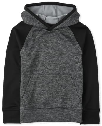 Sudadera con capucha Raglan Performance para niños - FIN GRAY