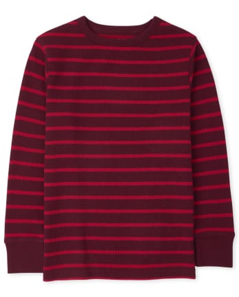 Boys Striped Thermal Top