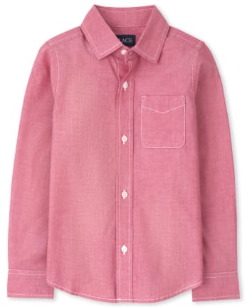 Camisa de popelín con botones para niños