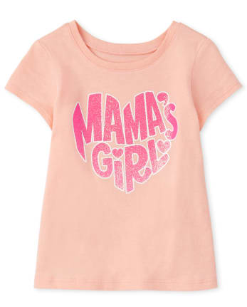 Baby And Toddler Girls Short Sleeve 'Mama's Girl' Graphic Tee | The ...