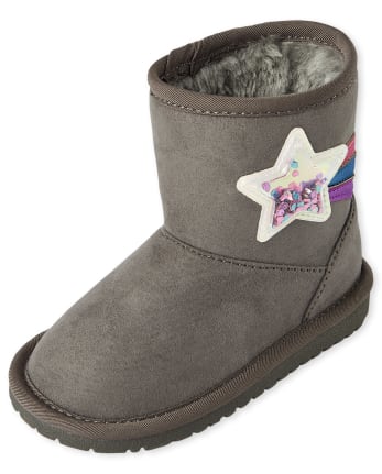 Toddler Girls Shakey Star Faux Suede Boots