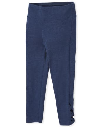 Girls Lace-Up Leggings