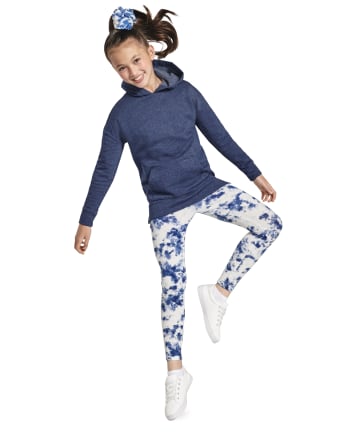Girls Tie Dye Hi-Rise Leggings