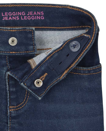 Girls Stretch Knit Denim Legging Jeans