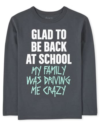 Boys Back At School Graphic Tee