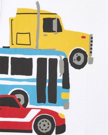 Toddler Boys Trucks Graphic Tee