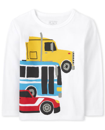 Baby And Toddler Boys Trucks Graphic Tee