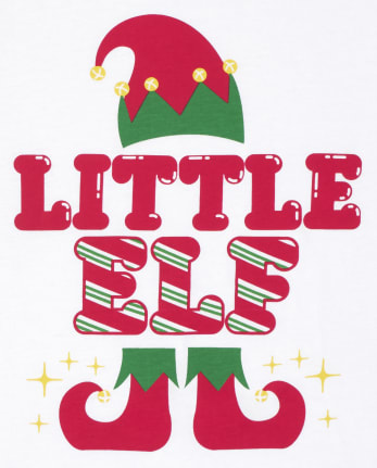 Baby and Toddler Boys Matching Family Little Elf Graphic Tee
