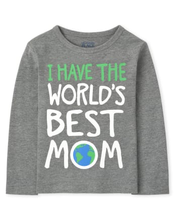 Camiseta estampada Best Mom para bebés y niños pequeños