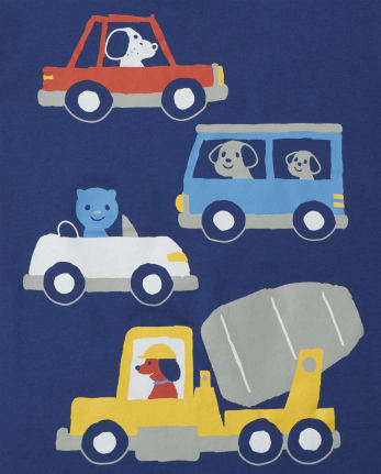 Baby And Toddler Boys Vehicles Graphic Tee