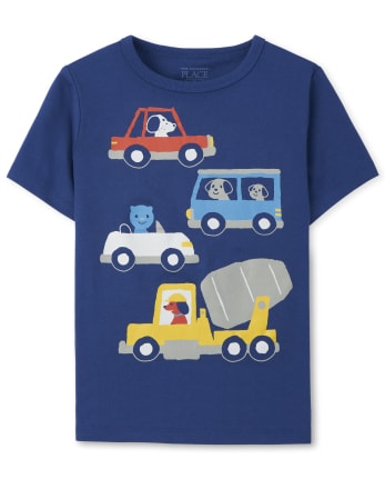 Baby And Toddler Boys Vehicles Graphic Tee