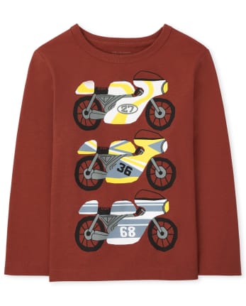 Baby And Toddler Boys Motorcycle Graphic Tee