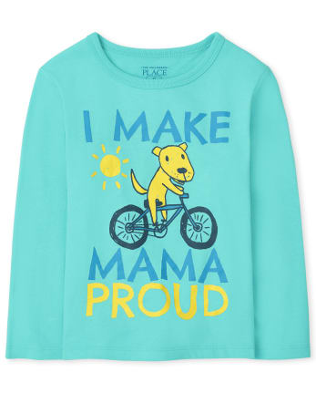 Camiseta estampada Mama Proud para bebés y niños pequeños