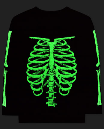 Boys Dad And Me Glow Skeleton Graphic Tee