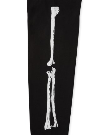 Boys Dad And Me Glow Skeleton Graphic Tee