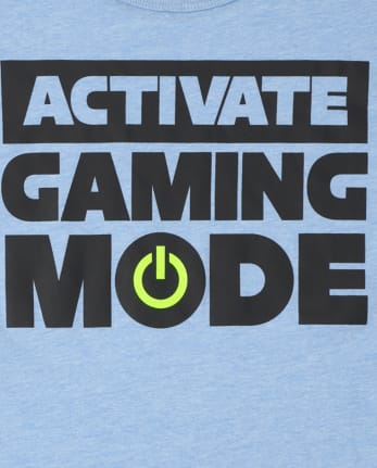 Camiseta gráfica con modo de juego para niños