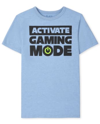 Camiseta gráfica con modo de juego para niños