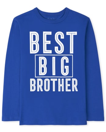 Camiseta estampada Best Big Brother para niños