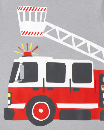 Paquete de 2 camisetas con gráfico de vehículos para niños pequeños