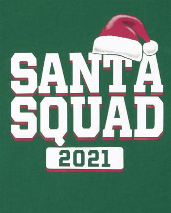 Baby And Toddler Matching Family Santa Squad Graphic Tee