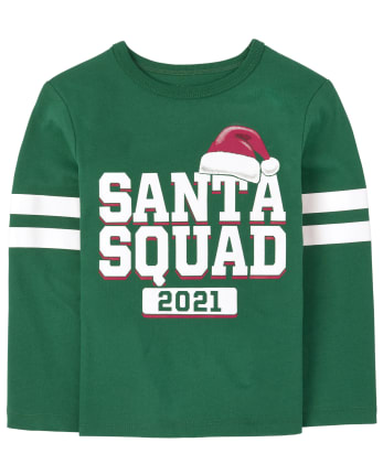 Unisex Baby And Toddler Matching Family Santa Squad Graphic Tee