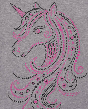 Girls Unicorn Graphic Tee