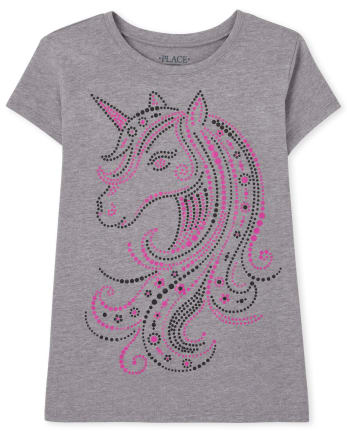 Girls Unicorn Graphic Tee