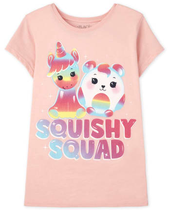 Camiseta estampada Squishy Squad para niñas