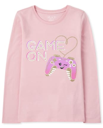 Camiseta gráfica de videojuegos para niñas