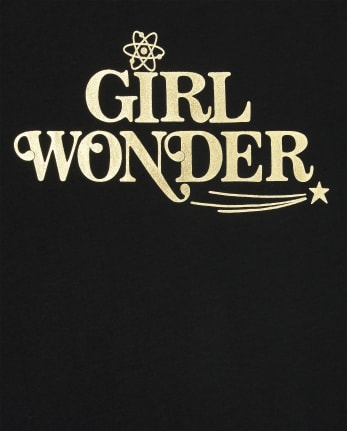 Camiseta con estampado Girl Wonder para niñas