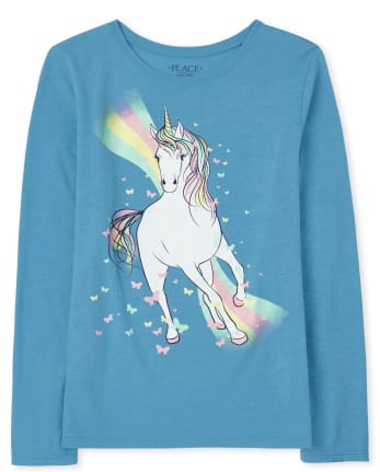 camiseta de algodón informal 3 6 5 4 DHASIUE Sudadera de unicornio para bebés y niñas 7 años para niños ropa de 1 2 camiseta de manga larga 