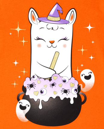 Girls Llama Graphic Tee