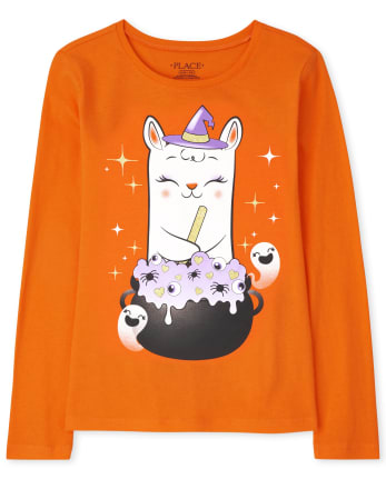 Girls Llama Graphic Tee