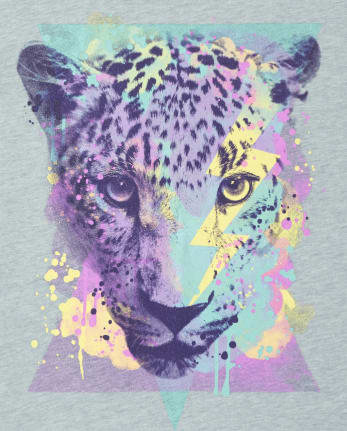 Camiseta con estampado de tigre para niñas