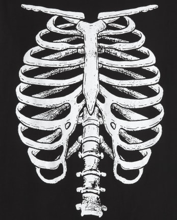 Camiseta con gráfico de esqueleto resplandeciente de papá y yo para hombre