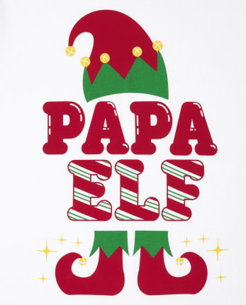 T-shirt graphique assorti pour hommes, famille Papa Elf