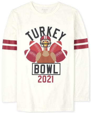 Unisex Adult Matching Family Turkey Bowl Graphic Tee