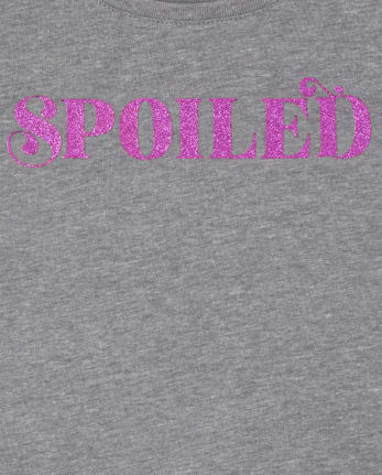 Baby and Toddler Girls Spoiled Graphic Tee