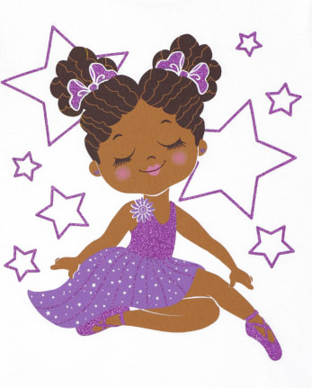 Baby and Toddler Girls Ballerina Graphic Tee