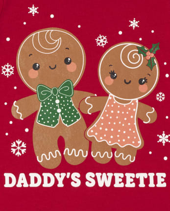 Baby and Toddler Girls Gingerbread Graphic Tee