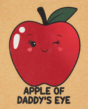 T-shirt graphique pomme pour bébé et toute-petite fille